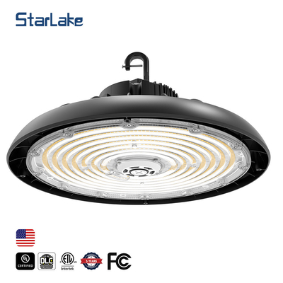 5000K แอลลูมิเนียมเหล็ก LED UFO ไฮเบย์ ไลท์ 22500lm-36000lm Dimmable 100W-240W 120° Beam
