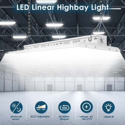 สาย LED ไฮเบย์แสงกับเซ็นเซอร์การเคลื่อนไหว 80-400W สําหรับร้านค้าโรงงานคลังสินค้า