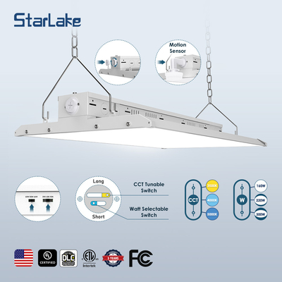 แสง LED Linear Highbay Light 80W 100W 120W วัสดุอะลูมิเนียม