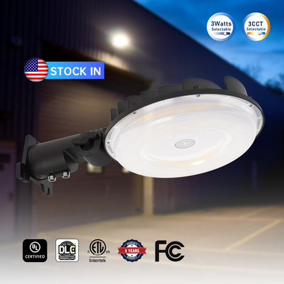 ETL UL ไฟสตาร์นด์ถึงดวงเช้า LED ไฟสตาร์นด้วยโฟโตเซลล์ 60w 80w 100w 3Power และ 3CCT ปรับได้