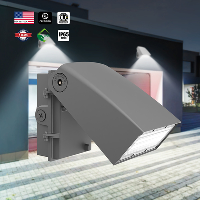UL/DLC LED Wall Pack Light With Photocell 30/40/50K เลือก 5600lm 11200lm 11200lm ปรับได้
