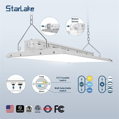 ทนทาน 80W 110W 165W 220W 225W 300W LED สายไฟฟ้าอ่าวสูงด้วยการติดตั้งแขวน 13000lm อลูมิเนียม
