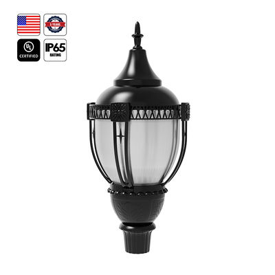 UL Outdoor LED Post Top Light Us Stock IP65 อลูมิเนียม 30W 50W 60W 80W 100W LED สวนแสง สําหรับพื้นที่จอดรถ สวน